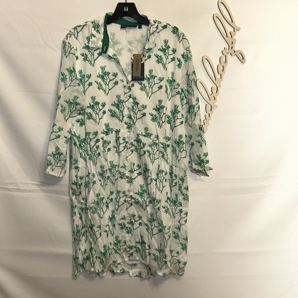 RO'S GARDEN
Green Katano Deauville Short Dress - Picture 6 of 11